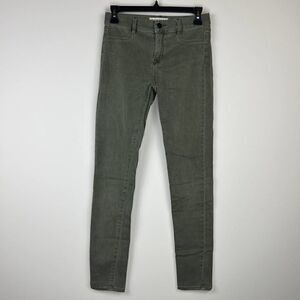 Bullhead Denim Company Los Angeles CA Womens Green Denim Jengging Jean Pants 26